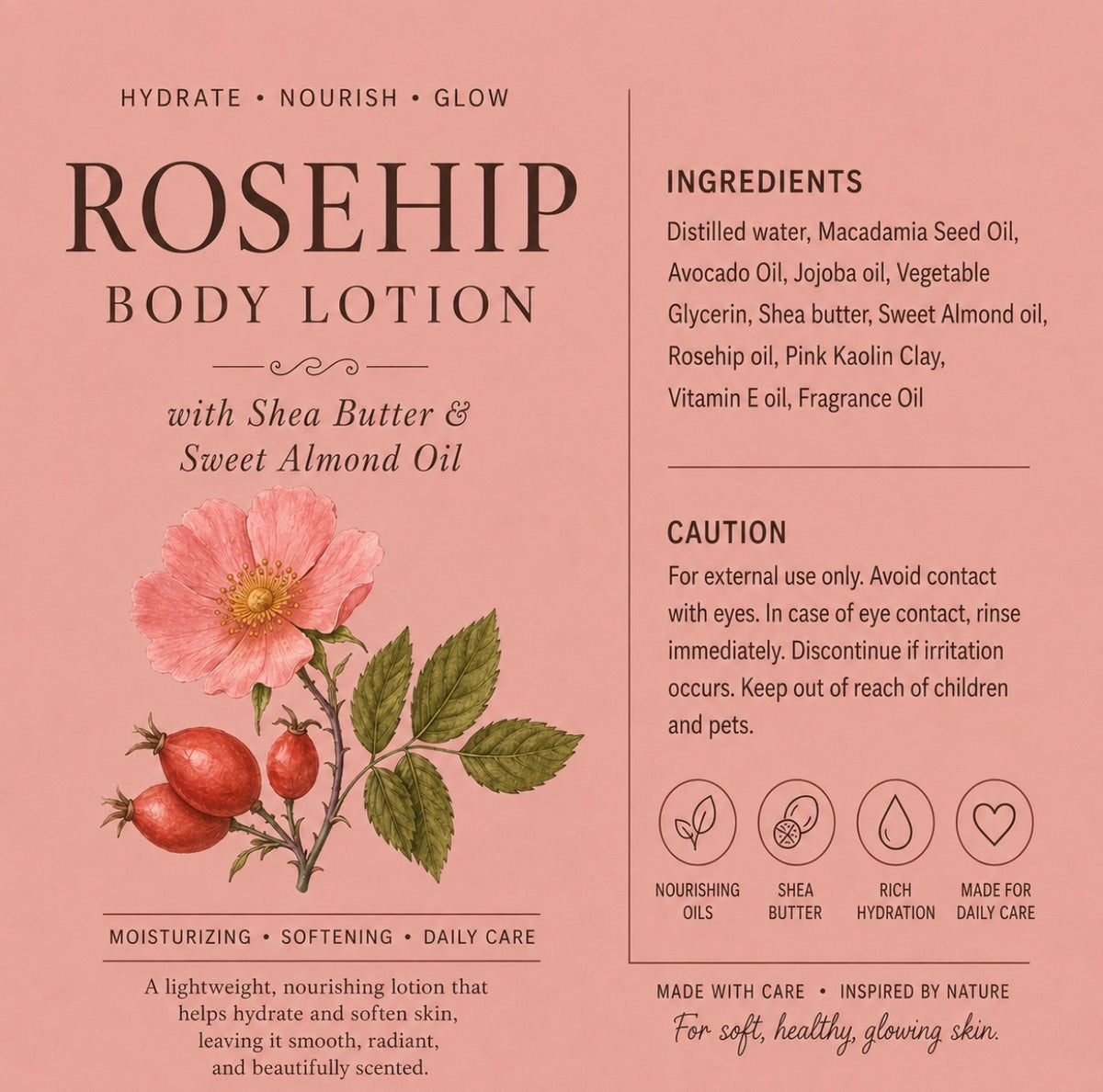 Rosehip Clay Glow Body Lotion